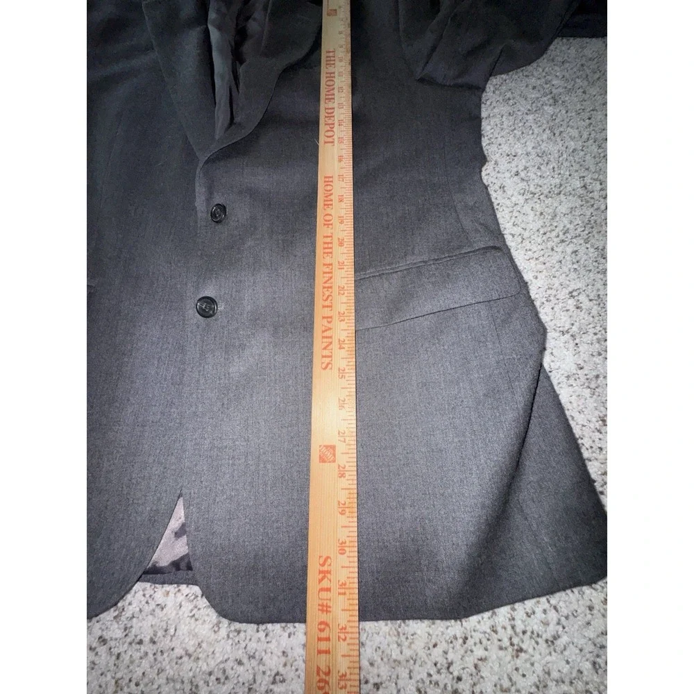 Chaps Men's Dark Gray Suit Jacket Blazer 100% Wool – Size 44R